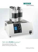 Máy đo độ giãn dọc TMA 402 F1/F3 Hyperion NETZSCH Máy đo độ giãn dọc TMA 402 F1/F3 Hyperion NETZSCH