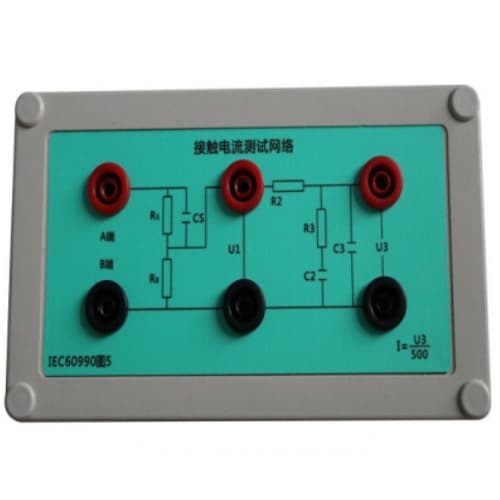 Mạch đo dòng cảm ứng Hình 5 Mạng của IEC 60990 cho hộp kiểm tra rò rỉ / Touch Current Measuring Circuit Figure 5 Network Of IEC 60990 For Leakage testing box CT-1B Mạch đo dòng cảm ứng Hình 5 Mạng của IEC 60990 cho hộp kiểm tra rò rỉ / Touch Current Measuring Circuit Figure 5 Network Of IEC 60990 For Leakage testing box CT-1B