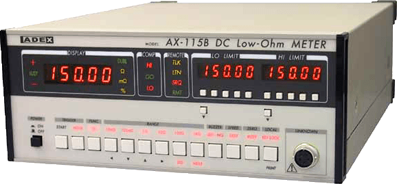 Máy đo kỹ thuật số Milli-Ohm AX-115B Adexaile ADEX Máy đo kỹ thuật số Milli-Ohm AX-115B Adexaile ADEX